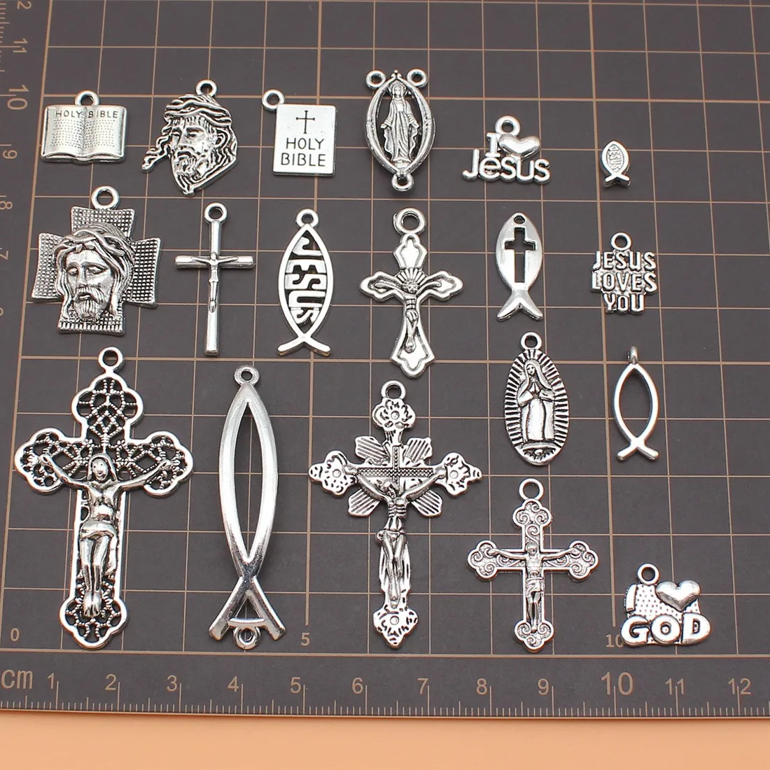 Authentic Divine Silver Charms – 150 Sacred Symbols for Spiritual Adornment