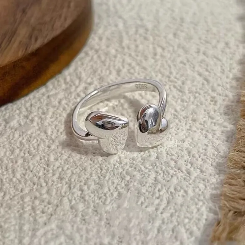 Authentic The Eternal Heart Open Ring in 925 Sterling Silver