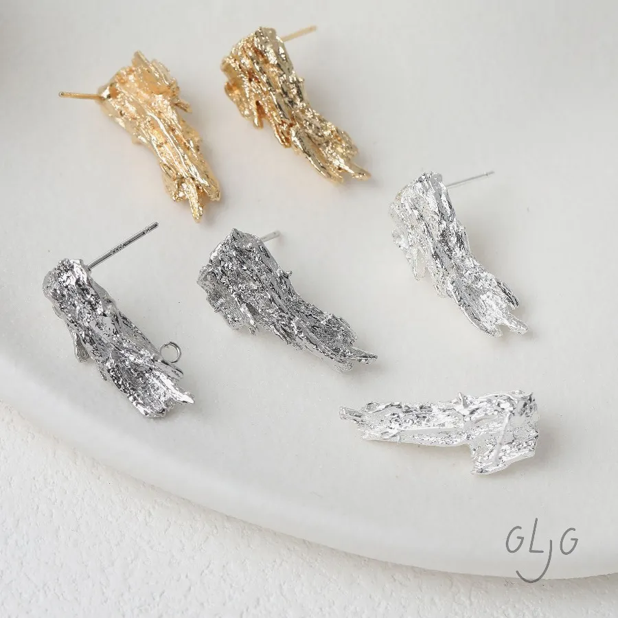 Authentic Embers of Creation: Sacred Lava Stud Earrings