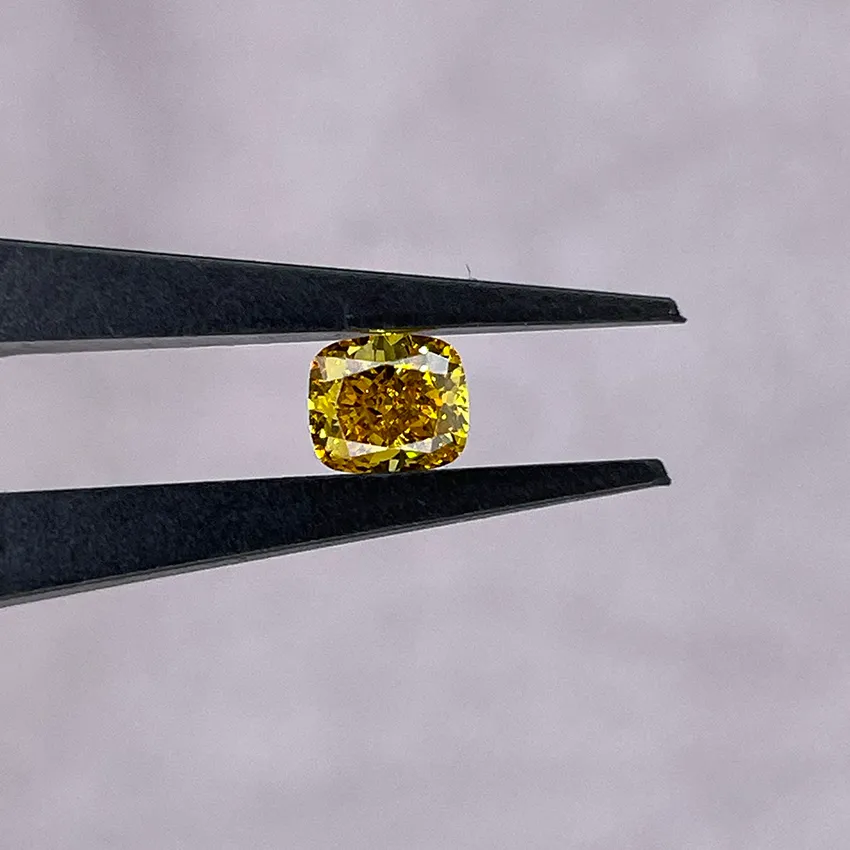 Authentic Solaris Cushion Cut Radiant Yellow Lab-Grown Diamond - Joy and Abundance Alchemical Gem