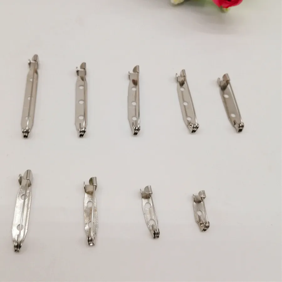 Authentic 500-10000pcs Brooch Base Back Bar Badge Holder Safe Lock Brooch Pins DIY Jewelry Findings Jewelry Making Accessories Supplies