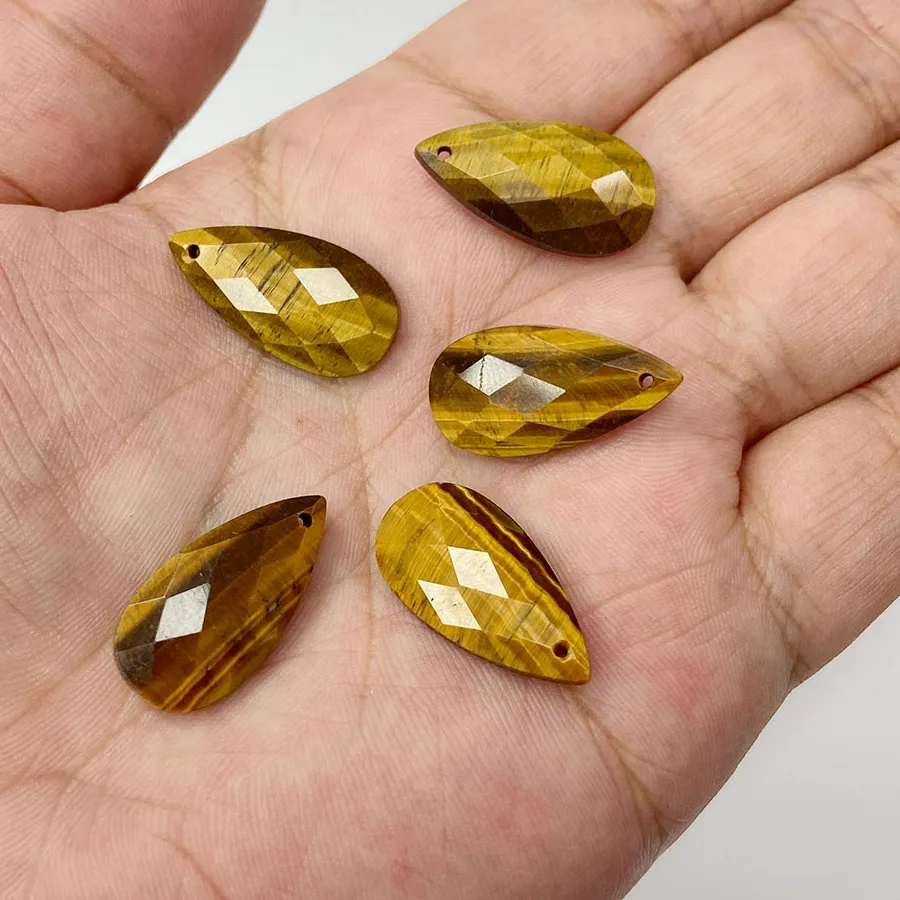 Authentic Celestial Tiger Eye Teardrop Talismans