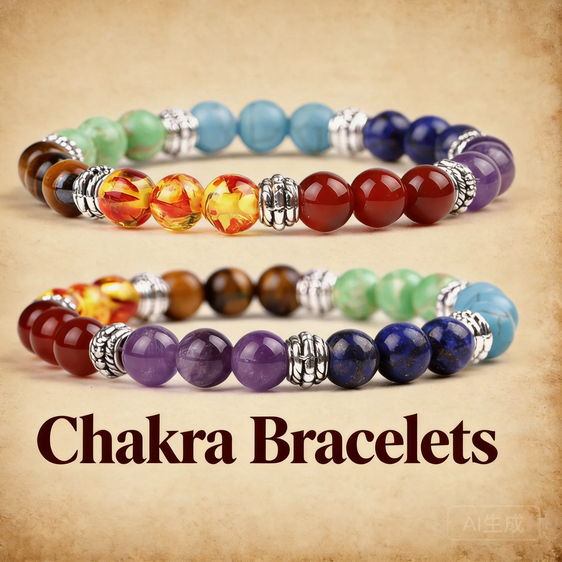 Authentic The Seven-Fold Path: Celestial Chakra Alignment Bangle