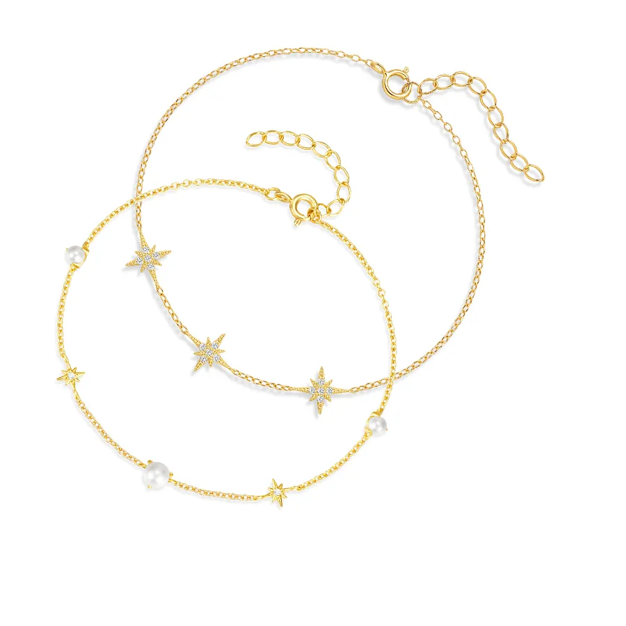 Authentic Ethereal Harmony: Eight-Star Celestial Bangle