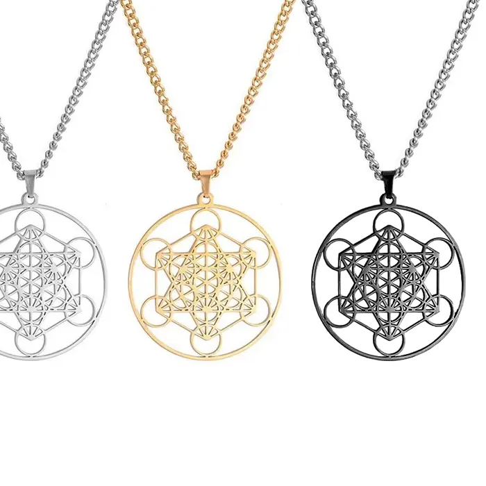 Authentic Archangel Metatron Pendant Necklace Sacred Geometry Hexagram Jewelry Accessories
