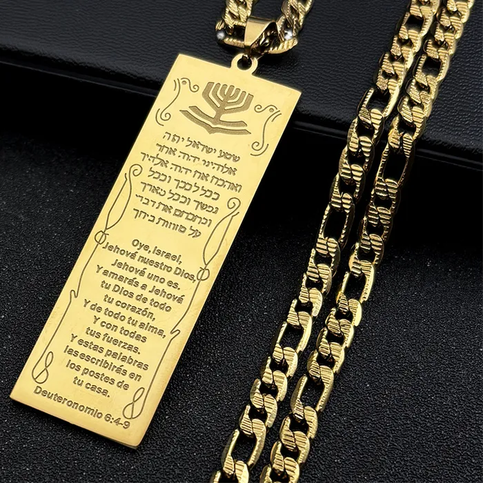 Authentic Sacred Threshold Sanctuary Pendant in Retro Stainless Steel