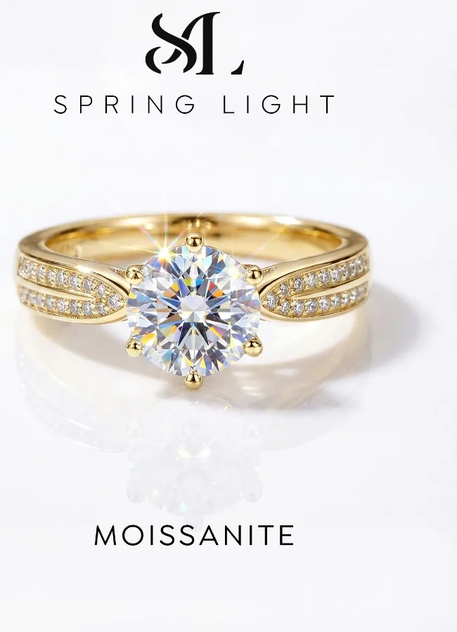 Authentic The Luminous Vow 1CT Moissanite Sterling Silver Ring