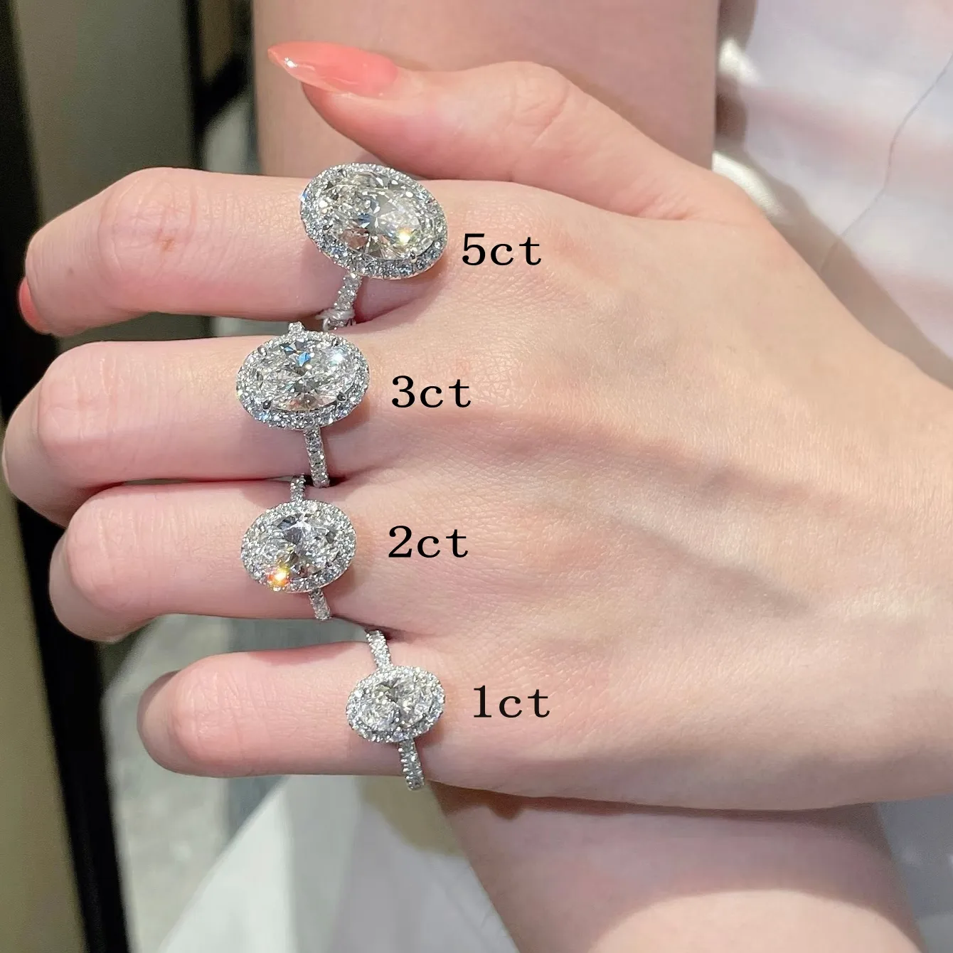 Authentic Sacred Vow: Oval Moissanite Radiance
