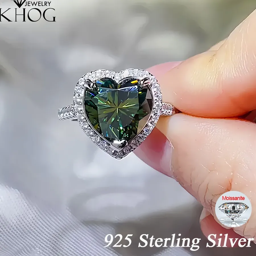 Authentic The Prism Heart of Ethereal Vows Moissanite Ring