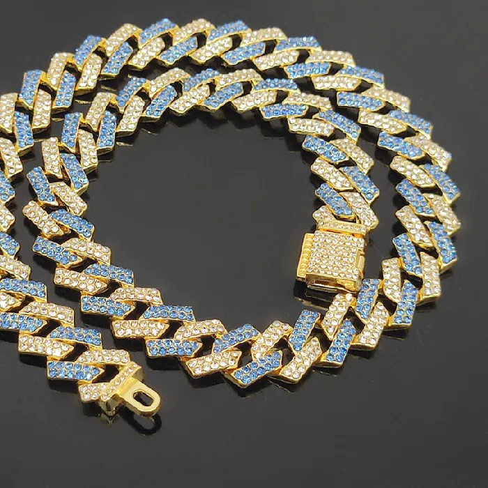 Authentic 10/18/20/25MMIced Out Cuban Link Bracelet Necklace  7-24Inch Gold Plated Stainless Steel Hip Hop Men Women Bling CZ Jewelry Gift