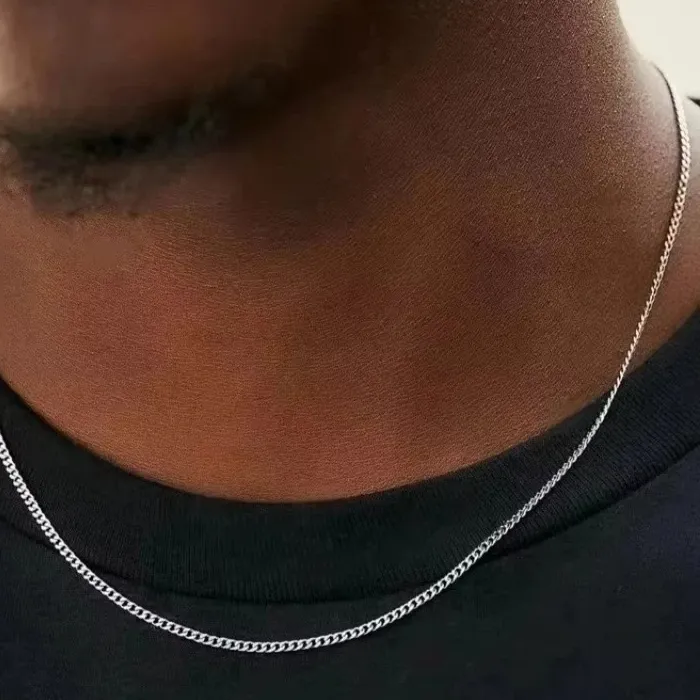 Authentic The Infinite Link: Radiant Sterling Cuban Chain