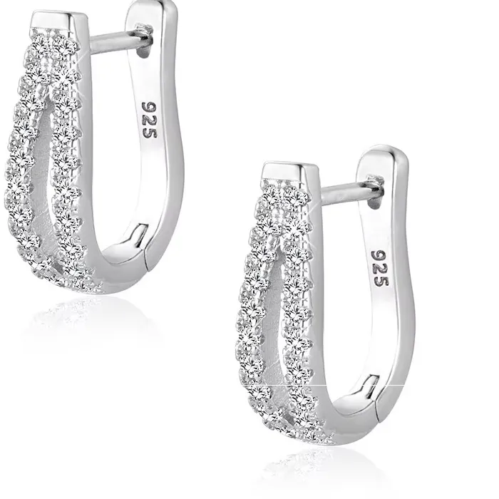 Authentic Celestial Sterling Silver Cz Huggie Hoops Everyday Protective Talisman
