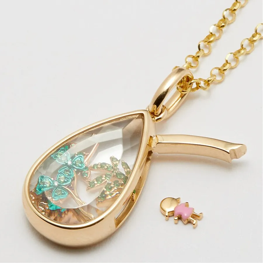 Authentic The Luminous Tear of the Ocean Heart Locket