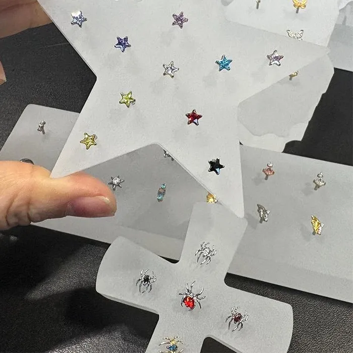 Authentic Acrylic Display Board 9/11/13/20/21-Hole Display Board 16G 14G High Brightness And High Transparency Jewelry Display