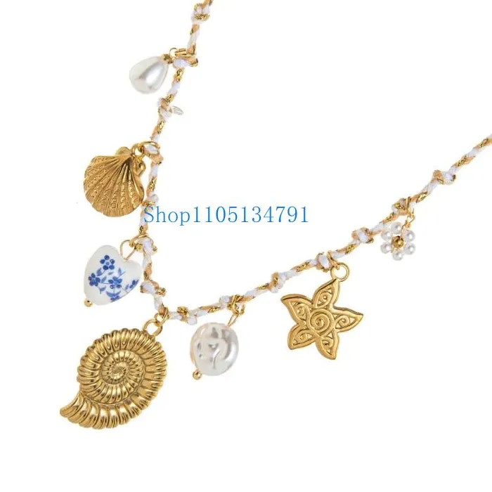 Authentic 98km Bohemian Charm Necklace Adjustable Rope Chain Neckchain Handmade Festival Jewelry Gift for Women