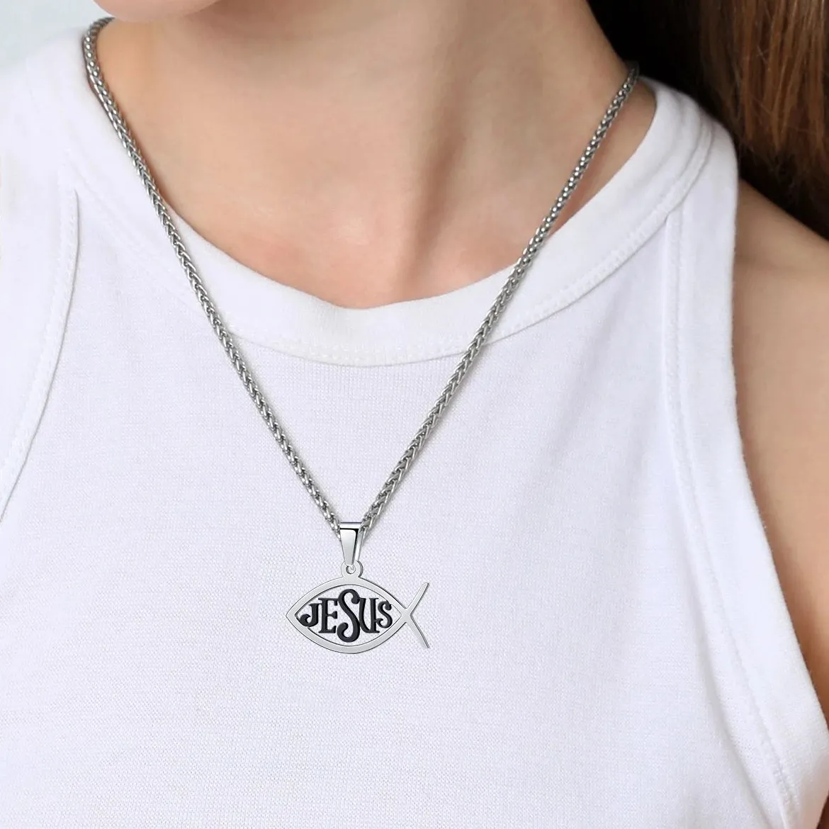 Authentic Ichthys Enchantment: A Celestial Fish Pendant