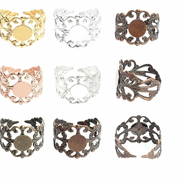 Authentic Sacred Filigree Ring Bases For Crafting Mystical Talismans