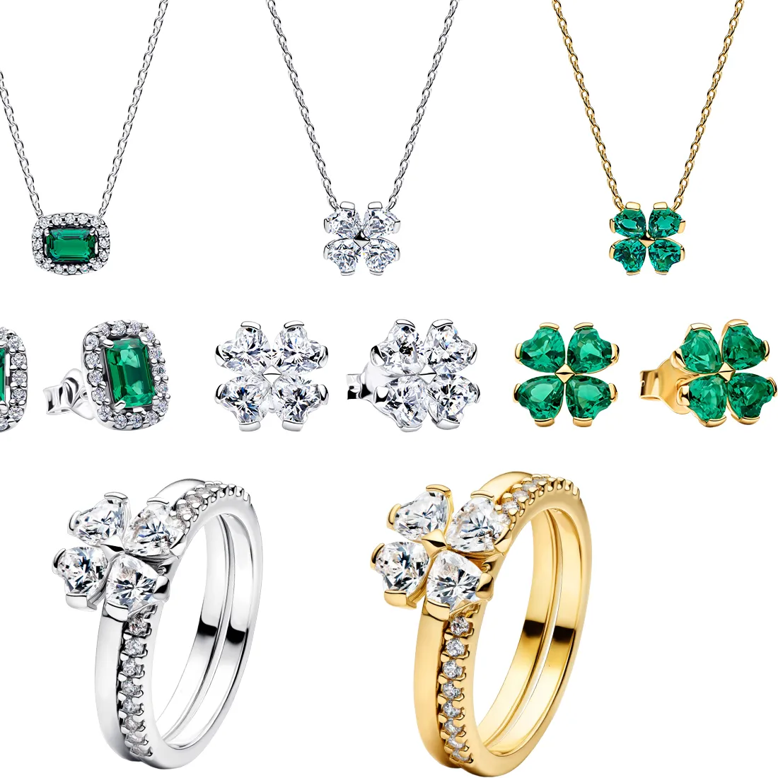 Authentic The Verdant Fortune: Four-Leaf Clover Sacred Adornment Set