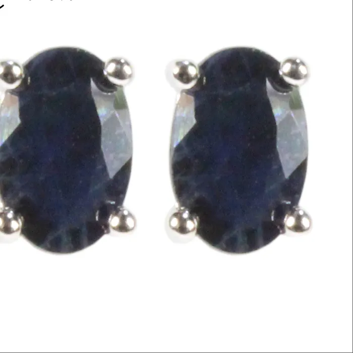 Authentic Midnight Sapphire Whispers: Earrings of Shadowed Wisdom