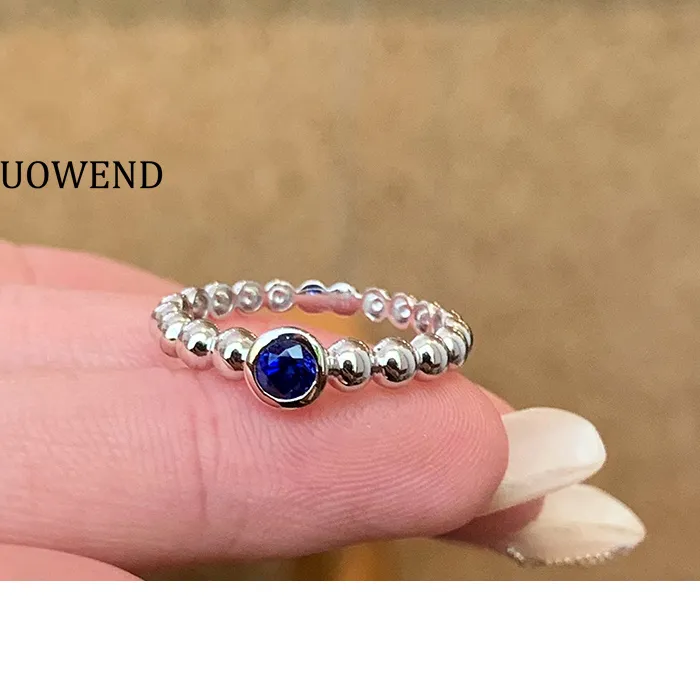 Authentic Eternal Devotion Sapphire Ring - Sacred Union in 18K White Gold
