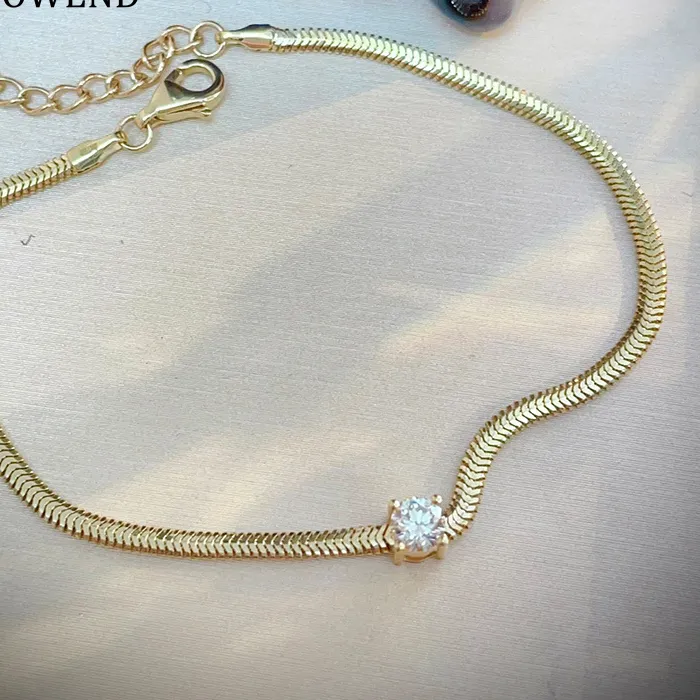Authentic Snake's Serenity: A 2mm 18K Gold Chain of Eternity