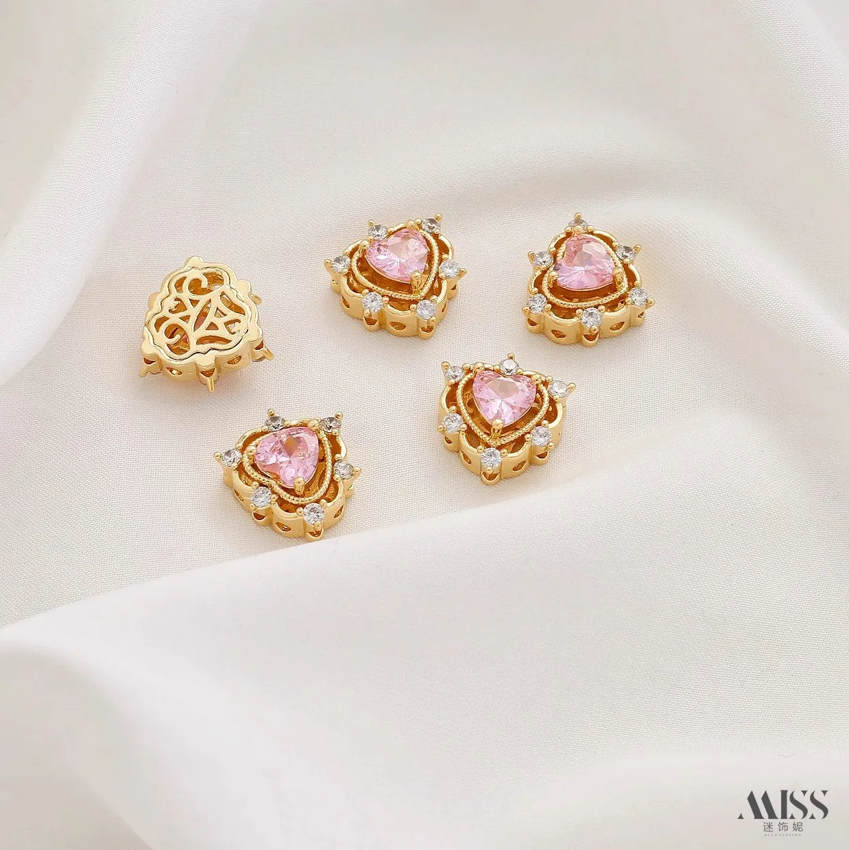 Authentic Eclipsed Heart Of Devotion Zircon Spacer Bead