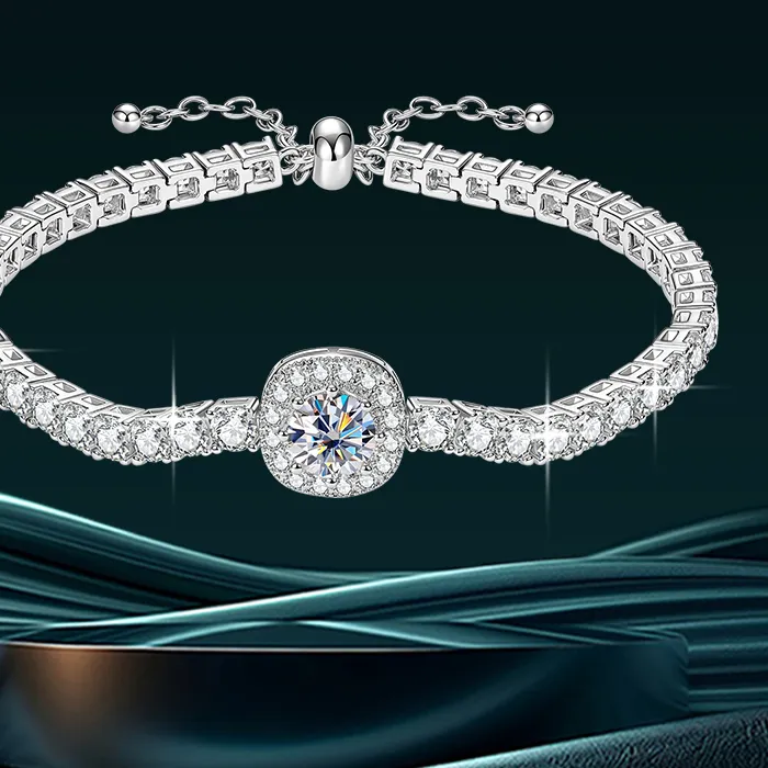Authentic The Golden Square Sugar Tennis Bracelet A Talisman Of Refined Brilliance And Eternal Grace