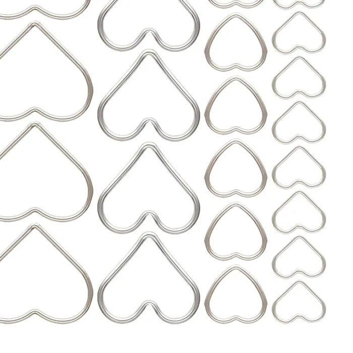 Authentic 925 Sterling Silver Heart Jump Ring Closed, Heart Shaped Closed Rings BULK DIY Jewelry Findings