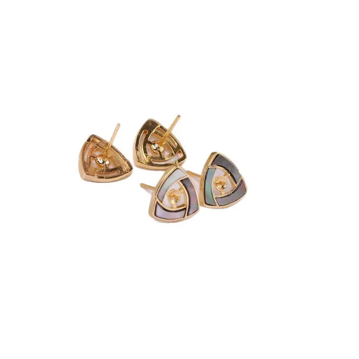 Authentic Radiant Nautilus Pearl Studs Of The Ocean Abyss