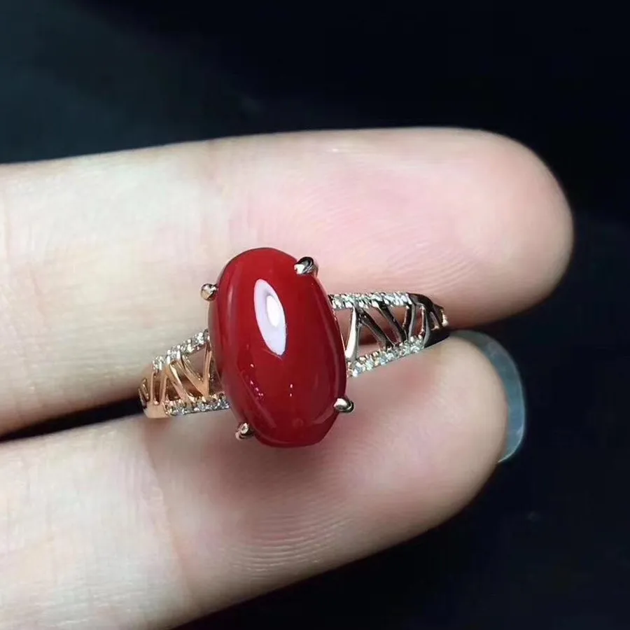 Authentic The Mystic's Coral Guardian Ring A Talisman Of Protection And Beauty