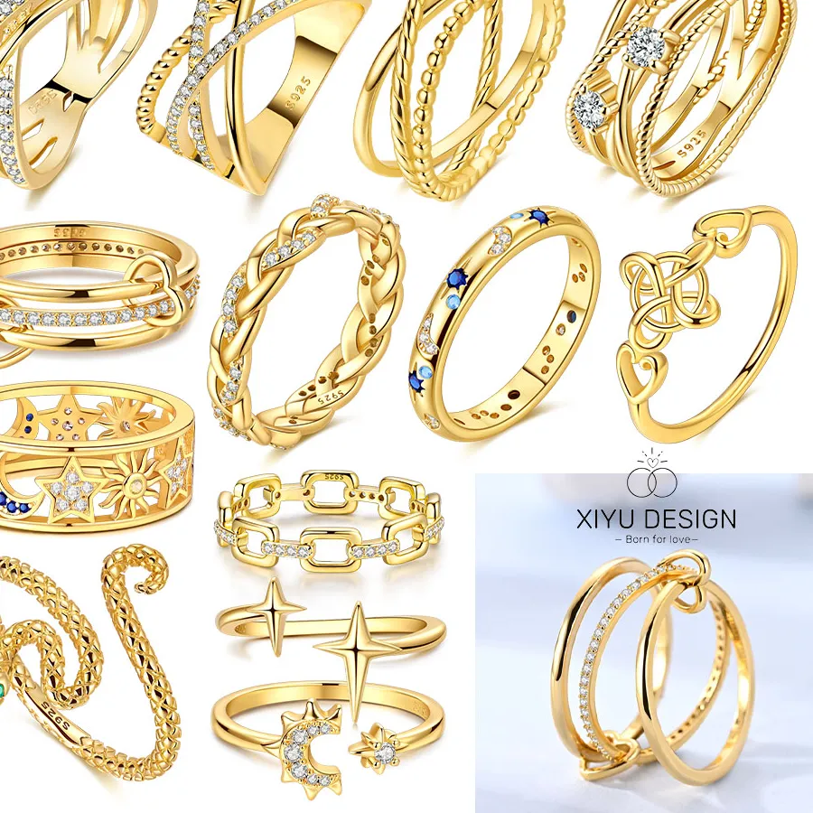 Authentic Classic Infinite Love Rings  Sparkling Love Zircon Charm Rings Women's Fashion Boutique Jewelry  Making for Anniversary Gifts
