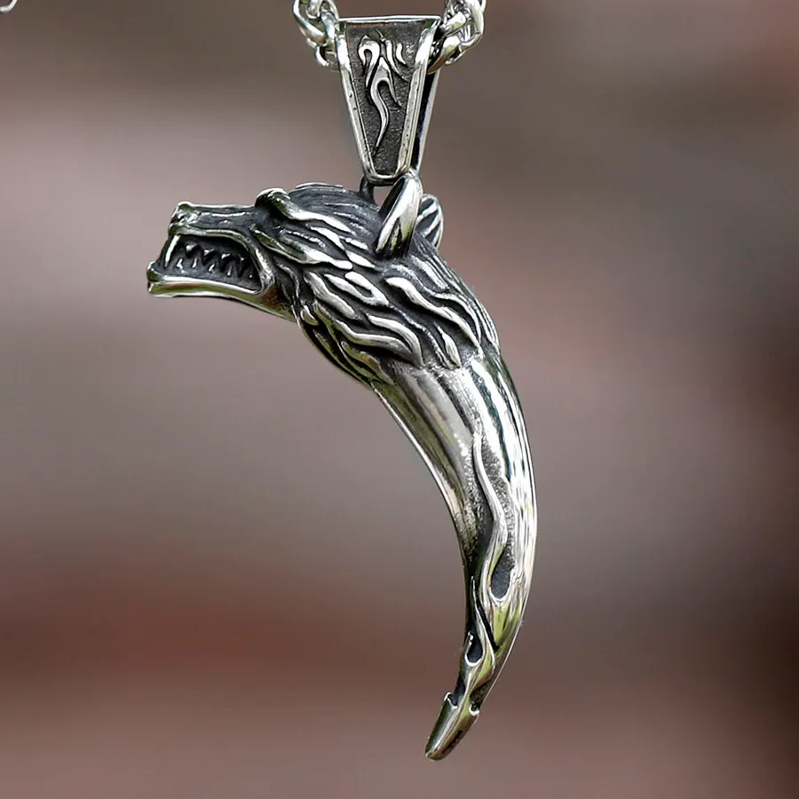 Authentic Amulet Of The Norse Wolf Guardian Of The Sacred Star
