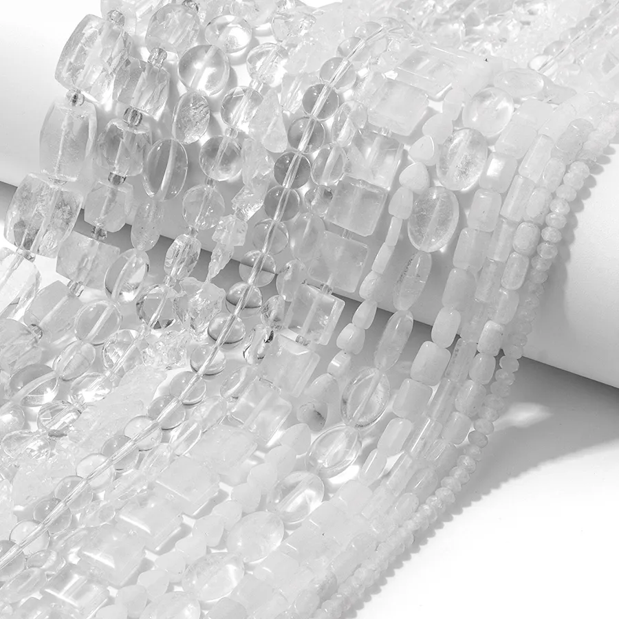 Authentic Master Healer Clear Quartz Faceted Spacer Beads - Infinite Light Energy Gems