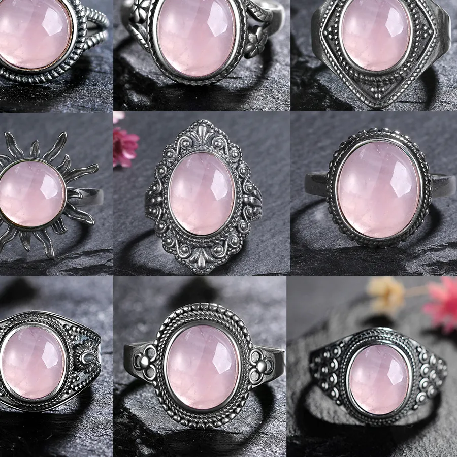 Authentic The Sun-Kissed Rose Quartz Ring: A Celestial Embrace for the Heart