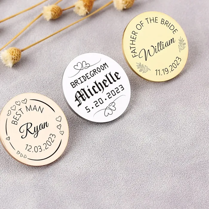 Authentic Personalized Custom Photo Company Logo Brooch Products Any Symbols Lapel Pins Birthday Anniversary Jewelry