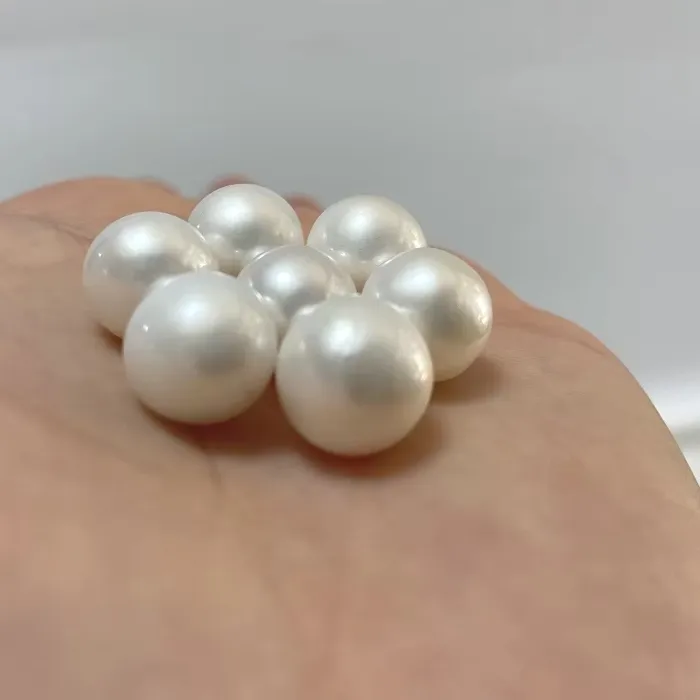 Authentic Genuine Natural 11-12mm White Loose Pearls Undrilled Making Rings Earring Pendant, Wedding & Everyday Earrings