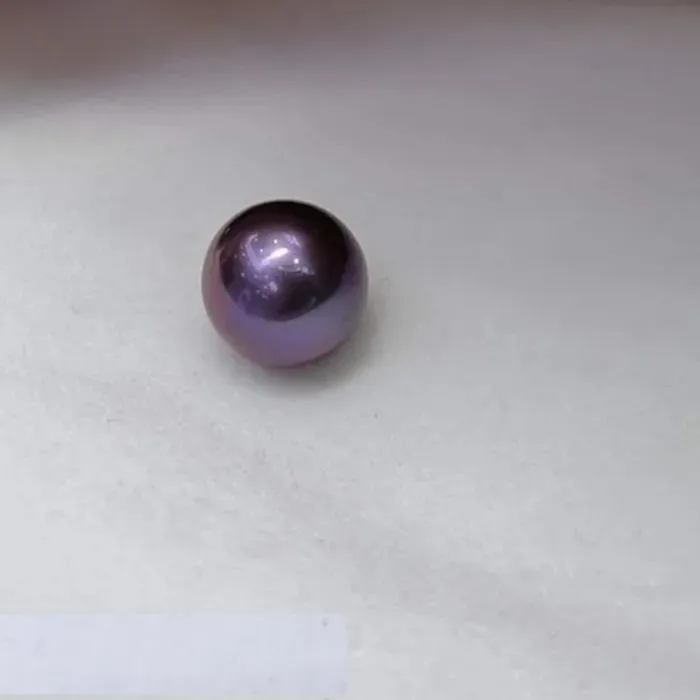 Authentic Huge Charming 11-12mm Natural Purple Loose Pearl Genuine Jewelry Undrilled