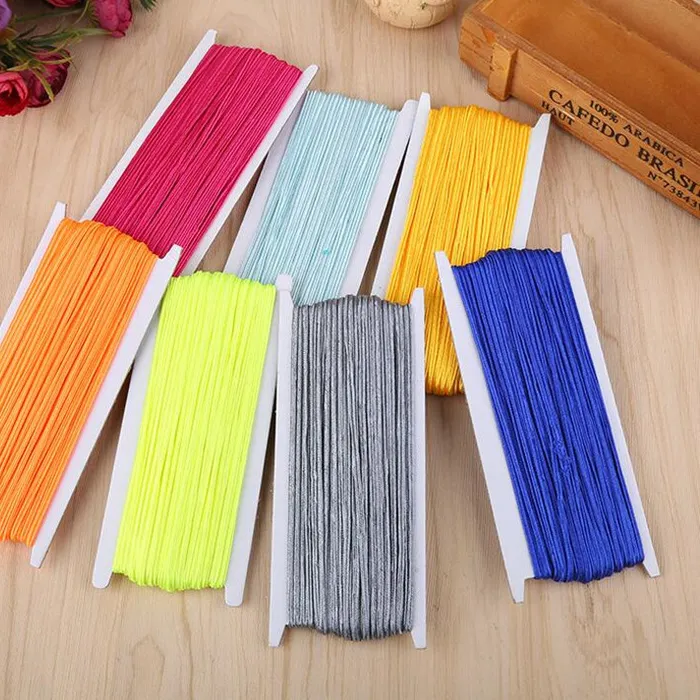 Authentic 34 yards (31 meters) 3MM Chinese Knot Soutach Colors Nylon Cord Thread String for DIY Beading Jewelry Handmade Braided Material