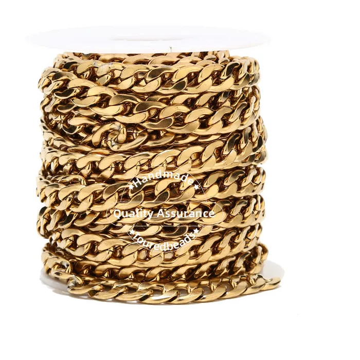 Authentic The Weaver's Conduit: Golden Miami Cuban Link Chain