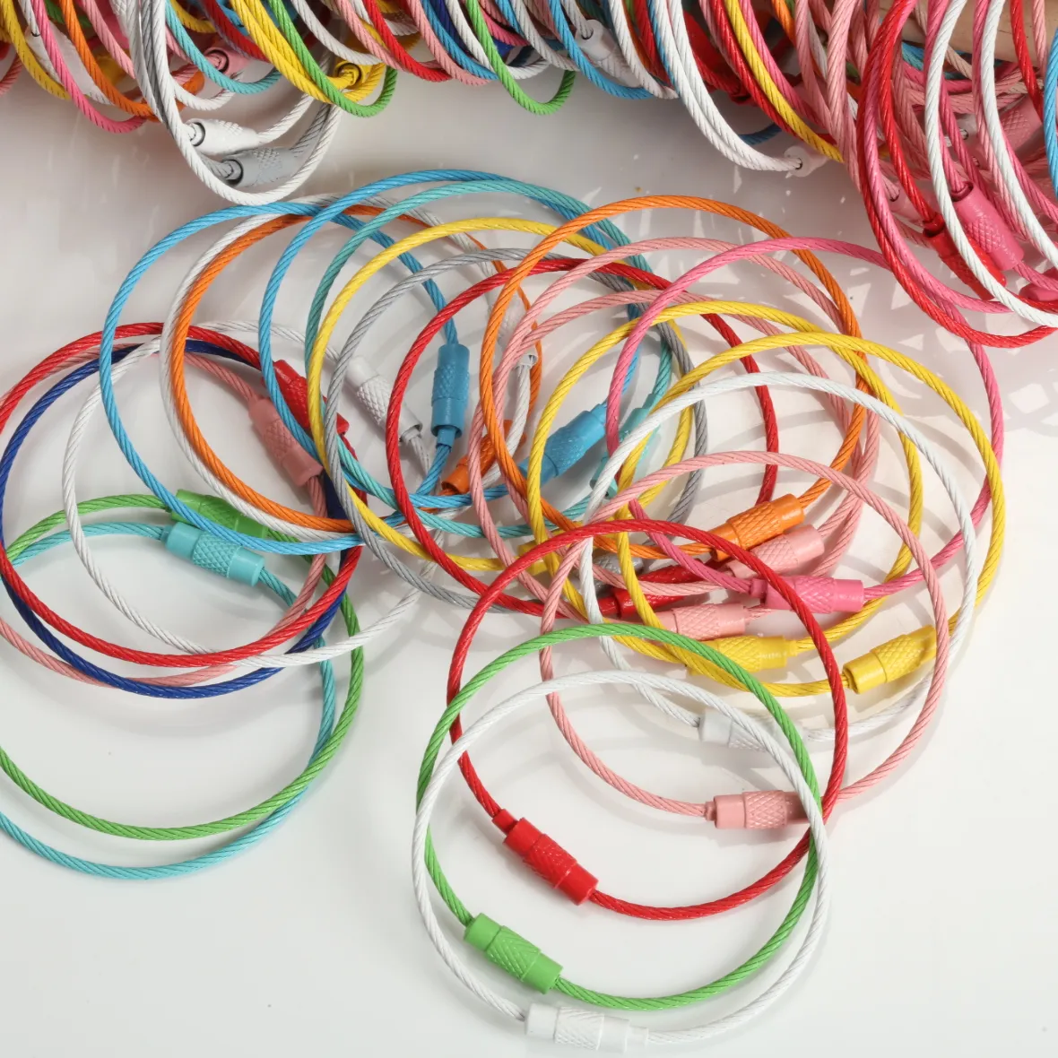 Authentic Multicolor Paint Coated Split Rings Anti Rust Jump Rings For Diy Pendant Connection And Handmade Ornament Making Parts