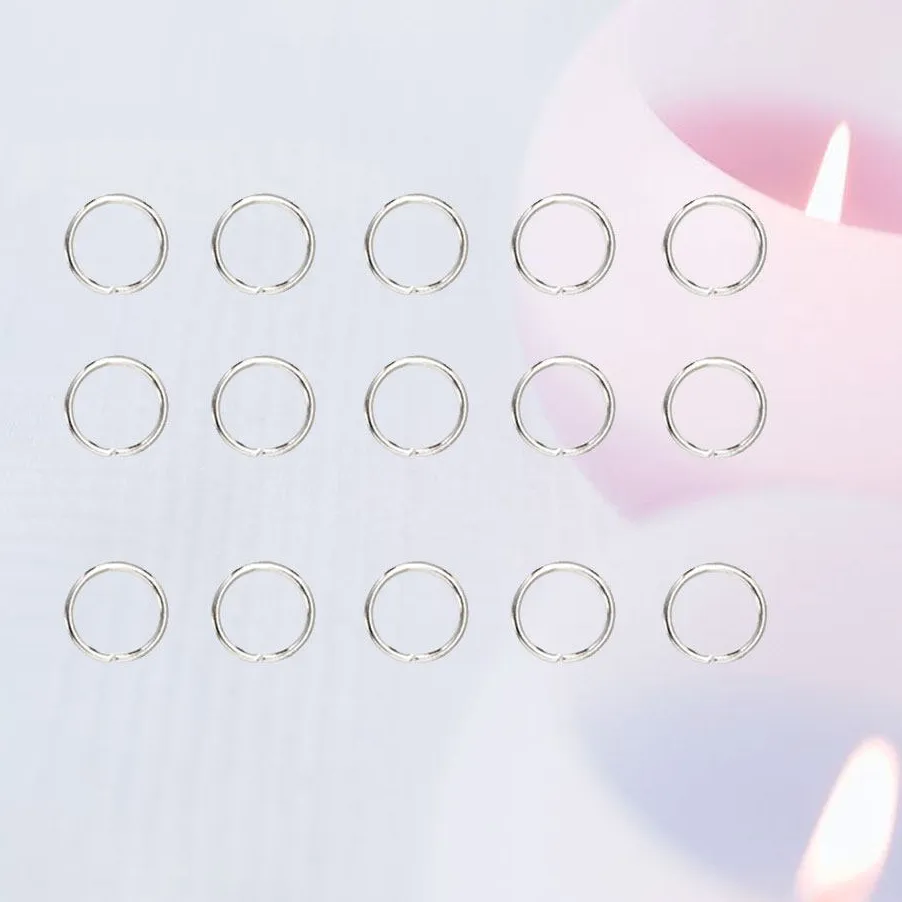 Authentic 200Pcs Split Circle Rings Key Rings Jewelry Making DIY Accessories Key Chain Circles for Crafts Bracelets