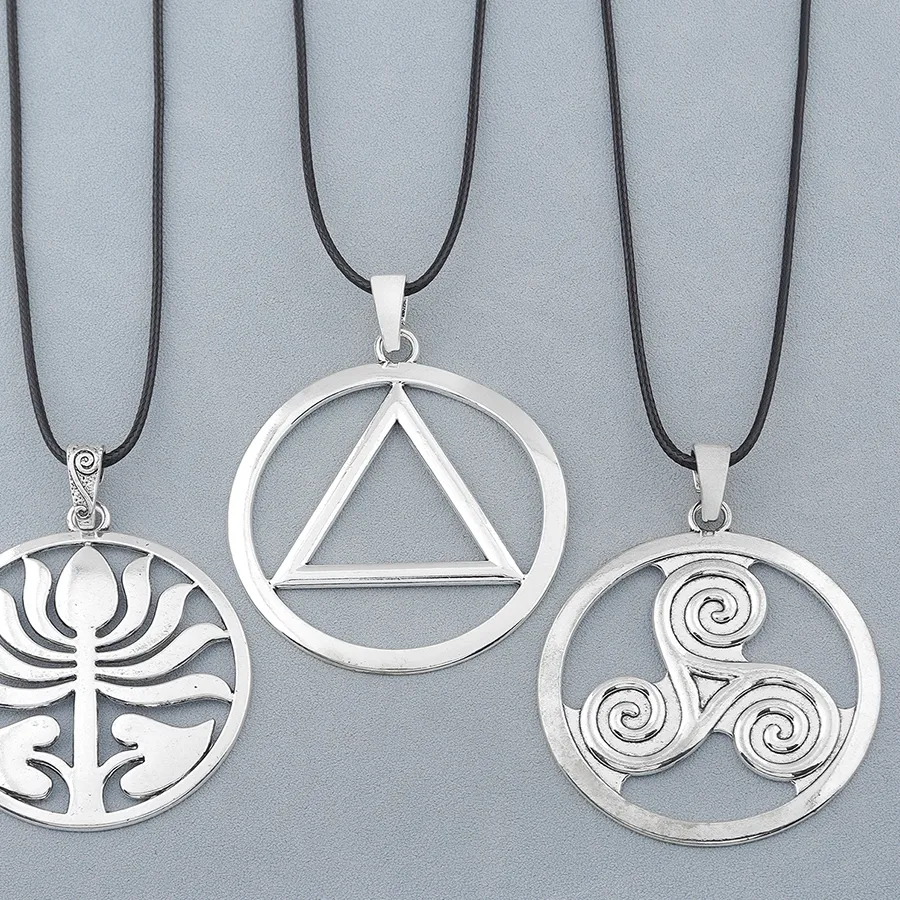 Authentic 1pc Minimalist Silver Color OM AUM Symbol Large Tribal Pendant Jewelry Fashionable 35" Necklace Fit Daily Wear