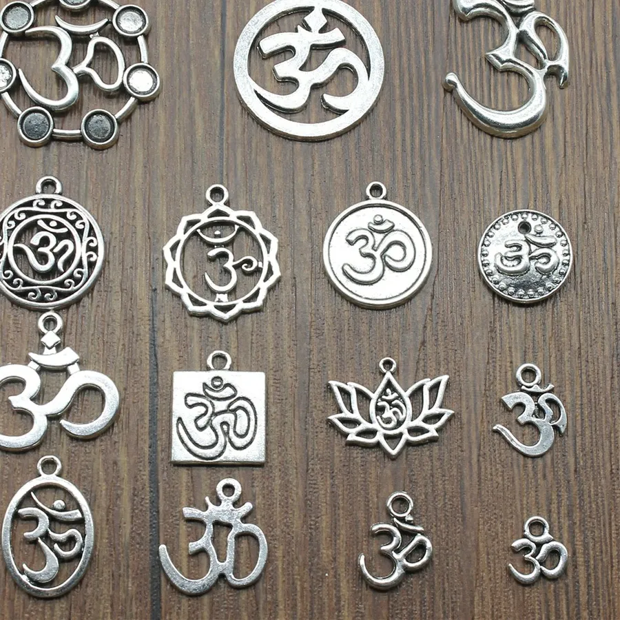 Authentic Sacred Om Antiques Silver Charms for Spiritual Alignment