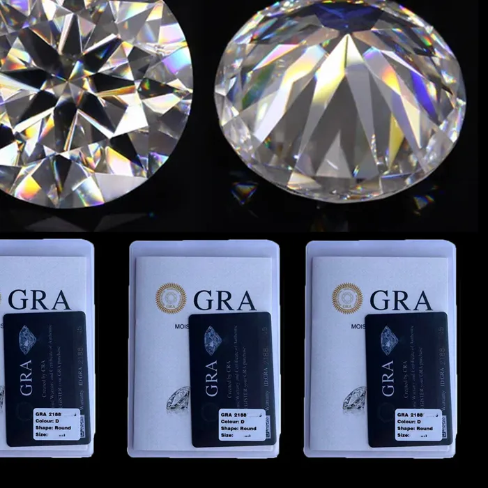 Authentic With Mini Report Moissanite Loose Stone D Color VVS1 Factory Fine Jewelry Certified Moissanite Diamonds