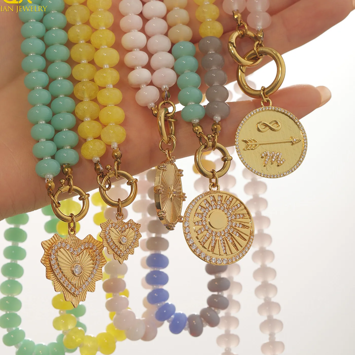 Authentic Heart of Serenity: 3D Jade Heart Charms Necklace for the Soul