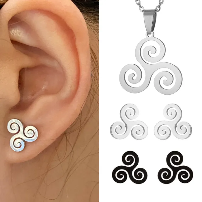 Authentic Ethereal Spiral The Enchanted Triskelion Earrings