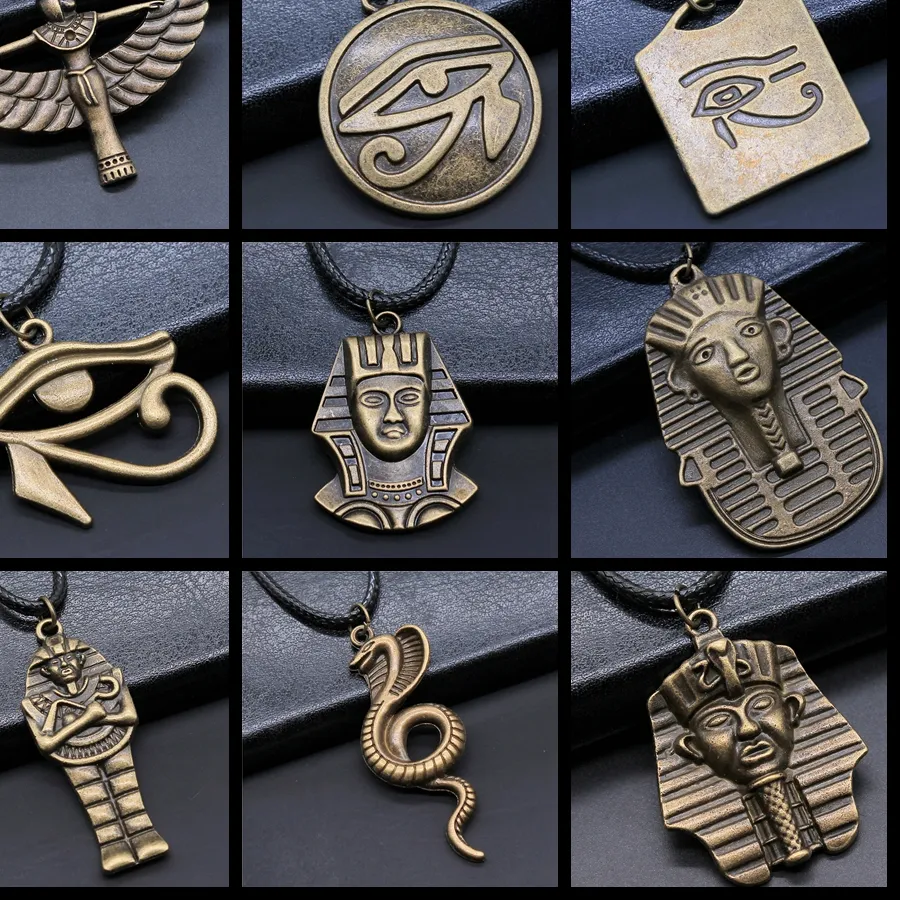 Authentic Sacred Eye of Horus Pendant – Ancient Pharaoh’s Guardian Amulet on Black Leather Rope
