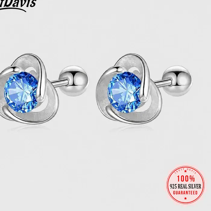 Authentic Celestial Triad Sapphire Shards: 999 Fine Silver Sacred Geometry Studs