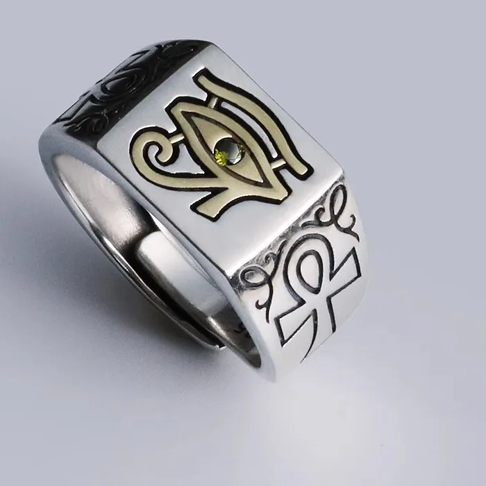 Authentic Eye Of Horus Golden Guardian Ring