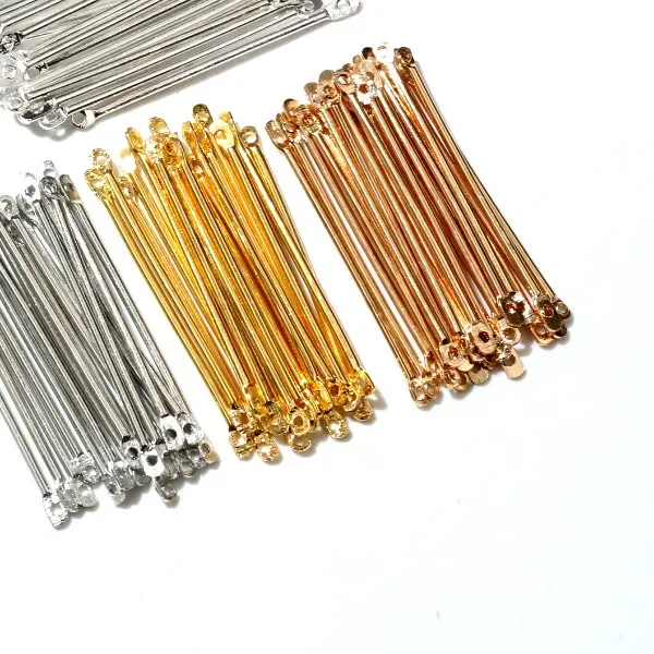 Authentic 100pcs/lot 15 20 25 30 35 40mm Bar Shape Connectors Earring Connectors Diy Accessories For Earrings Jewelry Making Materials